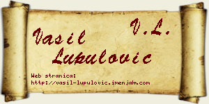 Vasil Lupulović vizit kartica